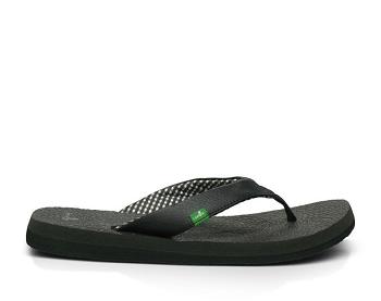 Sanuk Yoga Mat Women's Flip Flops Black | Canada 50GSO